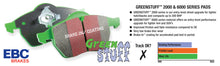 Load image into Gallery viewer, EBC 14+ Acura MDX 3.5 Greenstuff Front Brake Pads