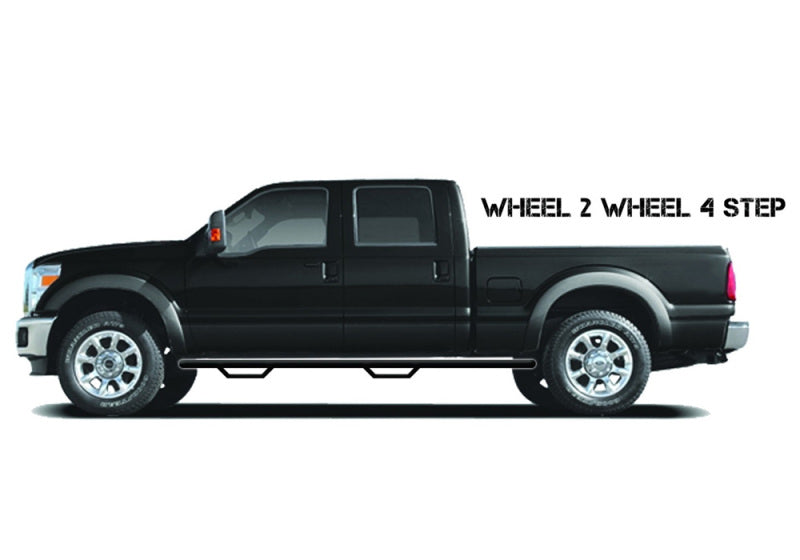 N-Fab Nerf Step 14-17 Chevy-GMC 1500 Crew Cab 5.7ft Bed - Tex. Black - W2W - 3in