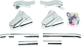 Kuryakyn Swingarm Cover Kit - Unlighted 86-99 Softail Models Chrome