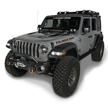 Load image into Gallery viewer, Rugged Ridge Arcus Front Bumper Tube Overrider Black 18-20 Jeep Wrangler JL