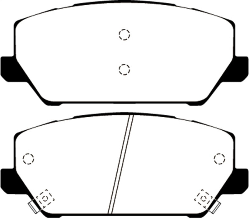 EBC 2019+ Hyundai Veloster (2nd Gen) 2.0L Turbo N Greenstuff Front Brake Pads