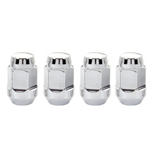 Load image into Gallery viewer, McGard Hex Lug Nut (Cone Seat Bulge Style) 1/2-20 / 3/4 Hex / 1.45in. Length (4-pack) - Chrome