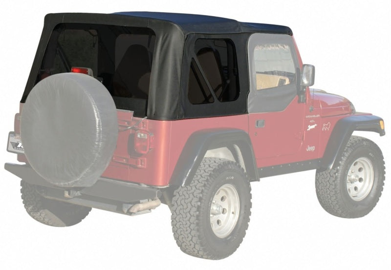 Rampage 1997-2006 Jeep Wrangler(TJ) OEM Replacement Top - Black Diamond