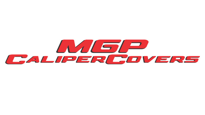 MGP 4 Caliper Covers Engraved Front & Rear Escalade Black finish silver ch