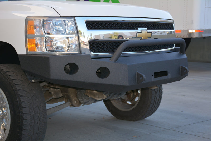 DV8 Offroad 07-13 Chevrolet Silverado 1500 Front Bumper - Black Powdercoat