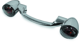 Bikers Choice 91-08 Touring 86-17 FLST Narrow Chrome Rear Turn Signal Bar Kit W/Smoke Lens