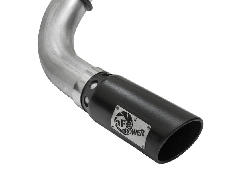 aFe LARGE Bore HD DPF-Back SS Exhaust w/ Black Tip 2016 Nissan Titan XD V8-5.0L (td)