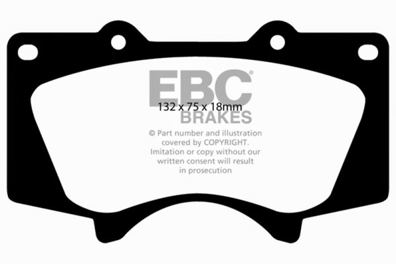 EBC 2005+ Toyota Tacoma 2WD/4WD Bluestuff Front Brake Pads