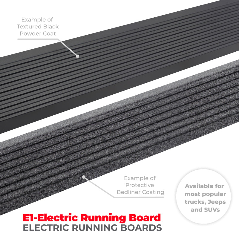 RealTruck 2024 Toyota Tacoma CC 4dr VoltStep Electric Running Board Kit (No Drill) - Tex. Blk