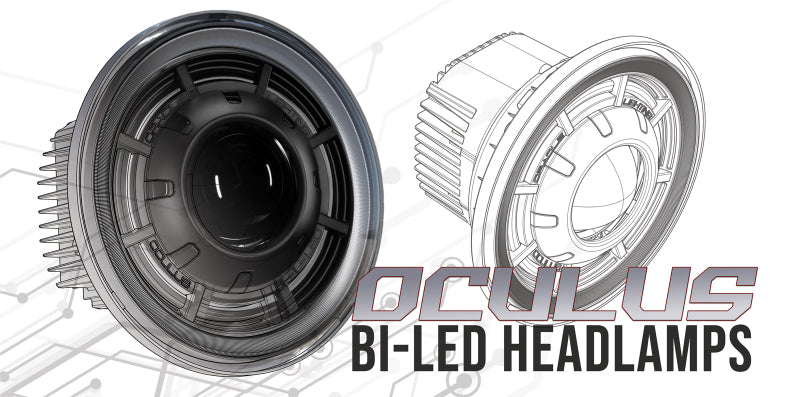 Oracle Oculus 7in Bi-LED Projector Headlights for Jeep Wrangler JK - 6000K SEE WARRANTY