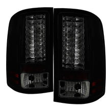 Load image into Gallery viewer, Spyder GMC Sierra 07-13 (Not 3500 Dually 4 Rear Wheels)LED Tail Lights Blk Smke ALT-YD-GS07-LED-BSM