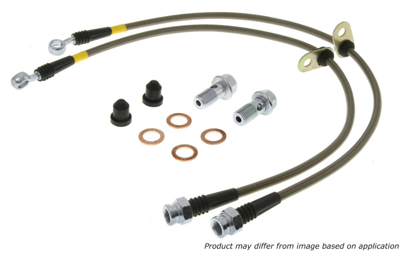 StopTech 06-14 Honda Ridgeline Stainless Steel Front Brake lines