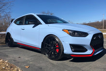 Load image into Gallery viewer, Rally Armor 19-22 Hyundai Veloster N Black UR Mud Flap w/ Grey Logo