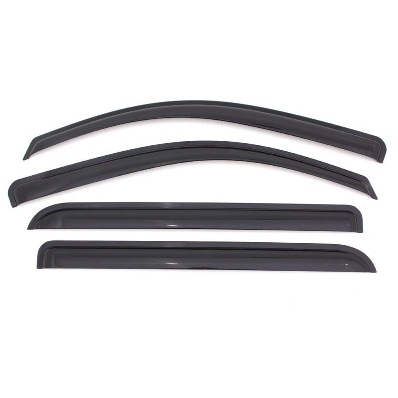 AVS 07-16 Mitsubishi Lancer Ventvisor Outside Mount Window Deflectors 4pc - Smoke