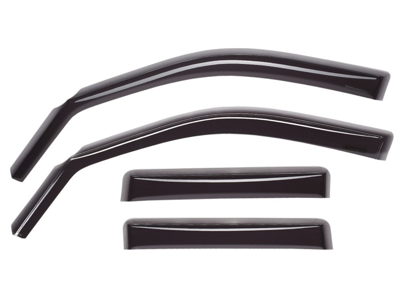 WeatherTech 07+ Toyota Tundra Double Cab Front and Rear Side Window Deflectors - Dark Smoke