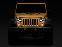 Load image into Gallery viewer, Raxiom 97-18 Jeep Wrangler TJ/JK 7-Inch LED Headlights w/ Halos- Black Housing (Clear Lens)