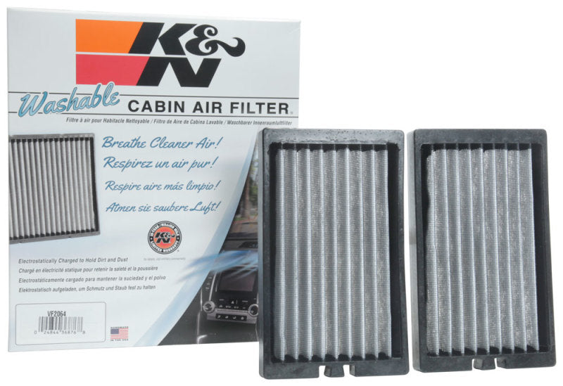 K&N 2018 Jeep Wrangler JL 2.0L/3.6L Cabin Air Filter - 2 Per Box