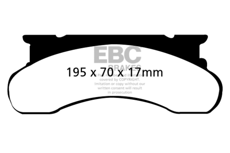 EBC 77-91 Ford Econoline E250 4.6 Yellowstuff Front Brake Pads