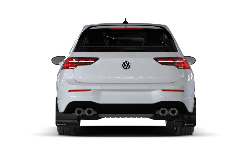 Rally Armor 22-24 VW MK8 Golf GTI/R Red UR Mud Flap w/White Logo