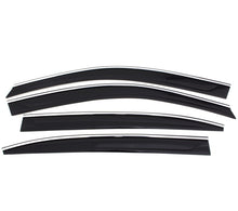 Load image into Gallery viewer, AVS 11-18 Chrysler 300 Ventvisor Low Profile Deflectors 4pc - Smoke w/Chrome Trim