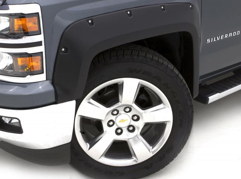 Lund 09-14 Ford F-150 (Excl Raptor) RX-Rivet Style Smooth Elite Series Fender Flares - Black (4 Pc.)