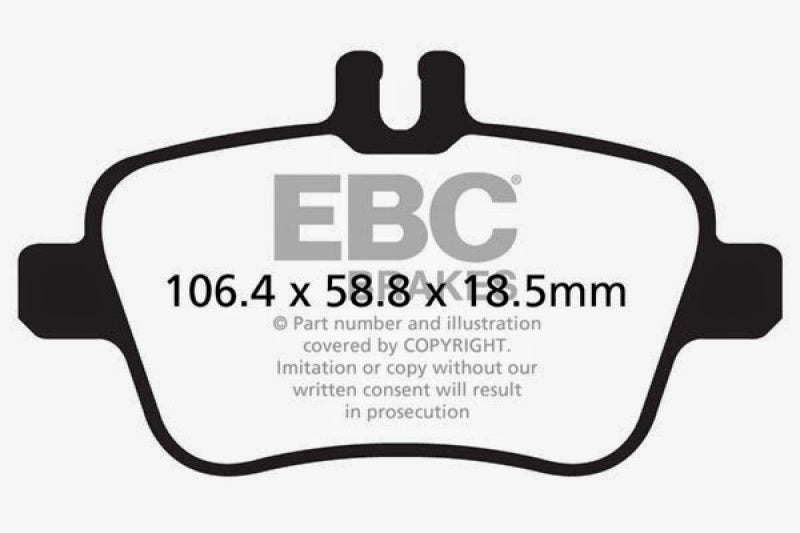 EBC 13+ Mercedes-Benz CLA250 2.0 Turbo Greenstuff Rear Brake Pads