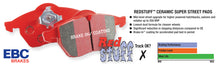 Load image into Gallery viewer, EBC 06-11 Saab 9-3 2.0 Turbo (Aero) Redstuff Front Brake Pads