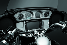 Load image into Gallery viewer, Kuryakyn Tri-Line Gauge Trim 14-Up Touring Models Chrome