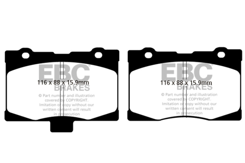 EBC 05-08 Acura RL 3.5 Yellowstuff Front Brake Pads