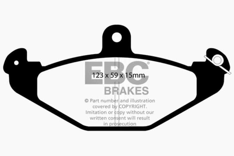 EBC 92-00 Dodge Viper 8.0 Yellowstuff Rear Brake Pads