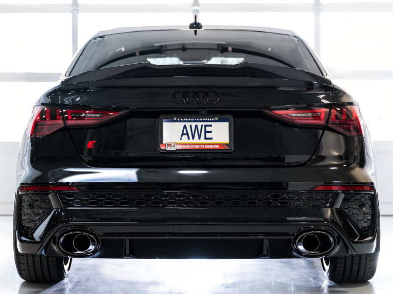 AWE Tuning Audi 22-23 8Y RS3 Cat-Back Track Edition Exhaust System - No Tips