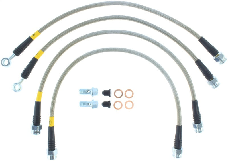 StopTech 08-17 Chevrolet Silverado 1500 Stainless Steel Rear Brake Lines