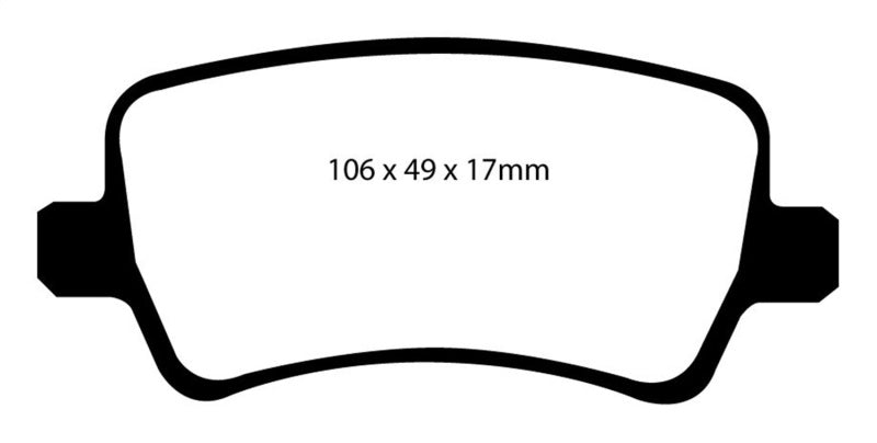 EBC 13-15 Land Rover LR2 2.0 Turbo Yellowstuff Rear Brake Pads