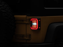 Load image into Gallery viewer, Raxiom 07-18 Jeep Wrangler JK Axial Series LED Halo Tail Lights- Black Housing (Dark Smoked Lens)