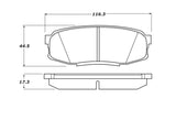 StopTech 07-17 Toyota Tundra Street Performance Rear Brake Pads