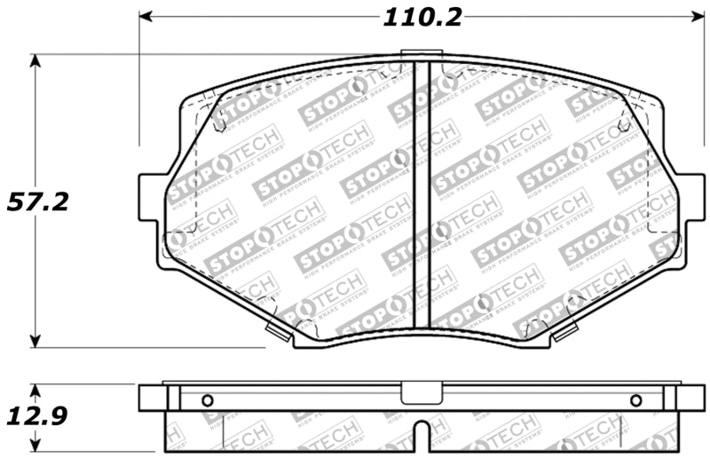 StopTech Performance 94-97/99-05 Miata w/Normal Suspension Front Brake Pads D635