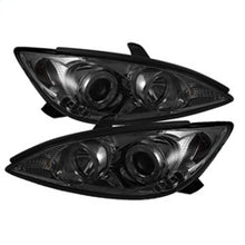 Load image into Gallery viewer, Spyder Toyota Camry 02-06 Projector Headlights LED Halo LED Smoke High H1 Low H1 PRO-YD-TCAM02-HL-SM